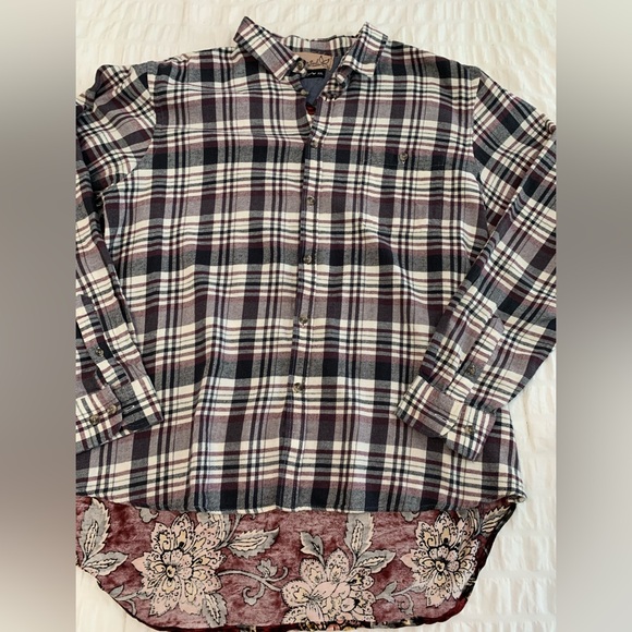 Cedarwood State  Plaid Button Down Shirt With Velvet Back - Picture 5 of 16